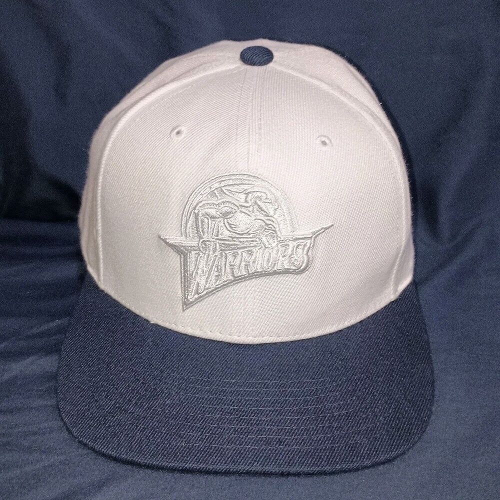 Golden State Warriors Snapback Hat Cap NBA Hardwood Classics White Blue Mens